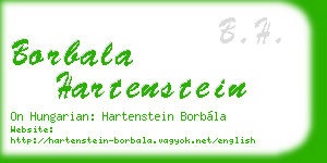 borbala hartenstein business card